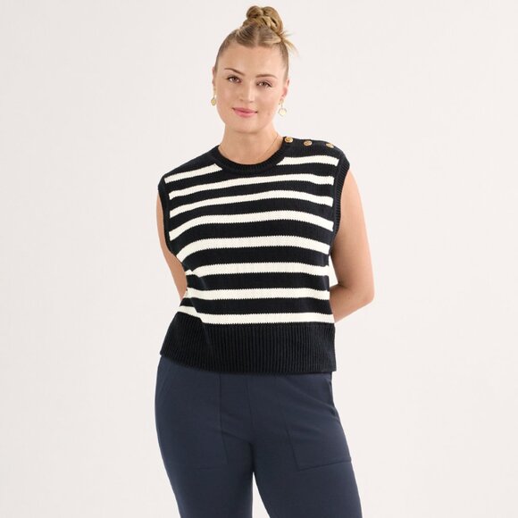 CABI Topsail Sweater Vest - Picture 1 of 3